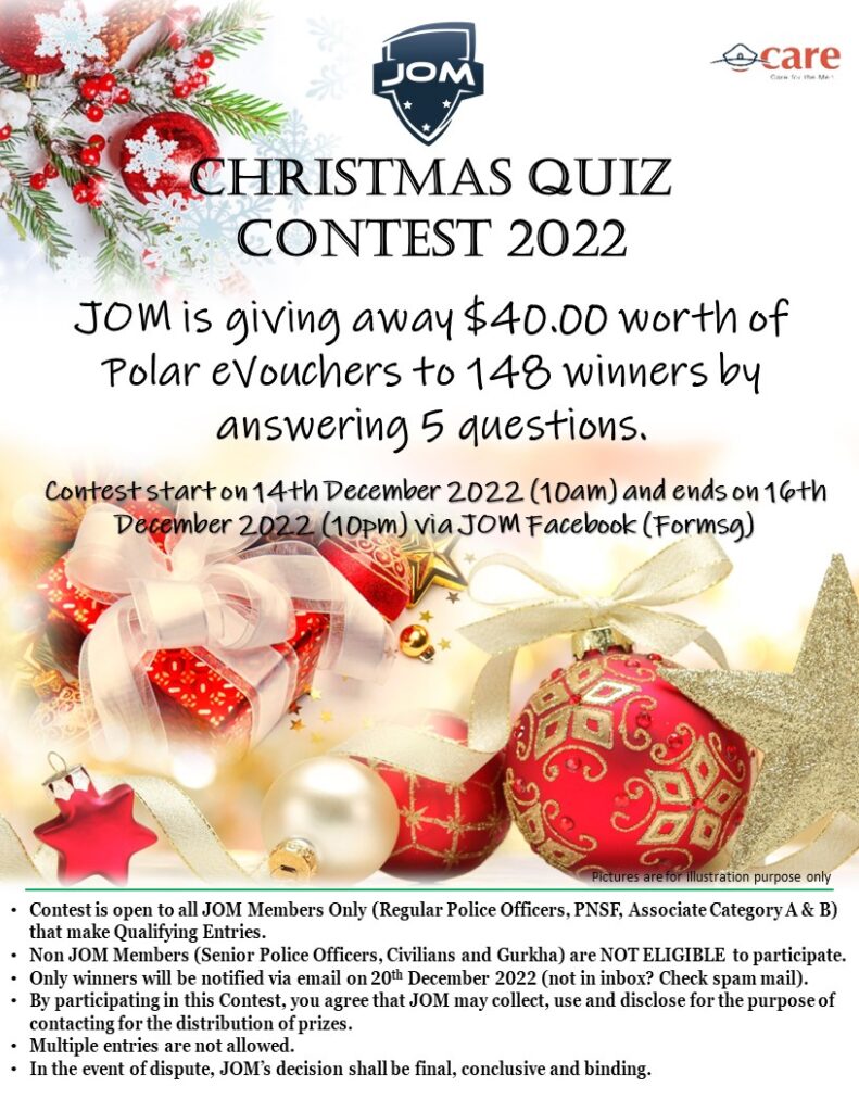 Christmas quiz contest 2022 jom